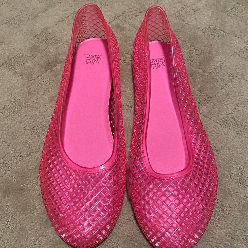 Wild Fable Hot Pink Mesh Flats